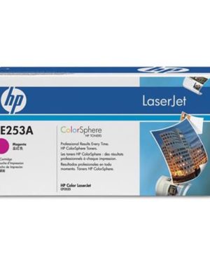 CE253A, HP CE253A TONER MAGENTA PER COLOR LASERJET CP3525X-CP3525DN-CP3525N-CM3530 MFP-CM3530FS MFP-CM3530 MFP GARANZIA ITALIA (CE253A), HP