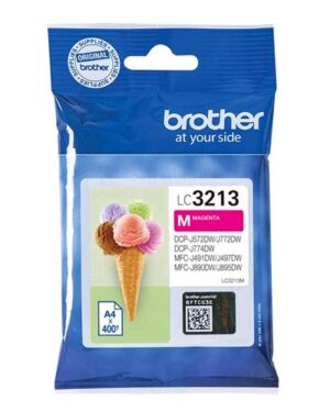 LC3213M, BROTHER LC-3213M CARTUCCIA MAGENTA PER DCP-J772DW / DCP-J774DW / MFC-J890DW / MFC-J895DW 400 PAGINE, Brother
