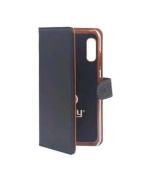 WALLY899, CELLY WALLY SAMSUNG GALAXY XCOVER PRO CUSTODIA A PORTAFOGLIO IN SIMILPELLE NERO, CELLY