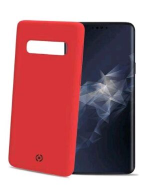 FEELING890RD, CELLY SAMSUNG GALAXY S10 COVER IN SILICONE ROSSO, CELLY