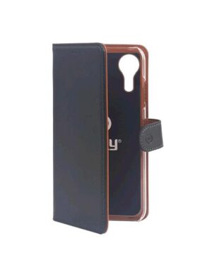 WALLY960, CELLY SAMSUNG GALAXY XCOVER 5/XCOVER 5 ENTERPRISE EDITION WALLY CASE CUSTODIA A PORTAFOGLIO IN SIMILPELLE BLACK, CELLY