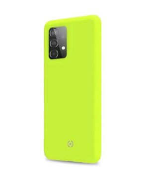 CROMO947YL, CELLY SAMSUNG GALAXY A52 5G/4G/A52S 5G CROMO COVER IN TPU CON RIVESTIMENTO IN SILICONE E FINITURA SOFT-TOUCH GIALLO, CELLY