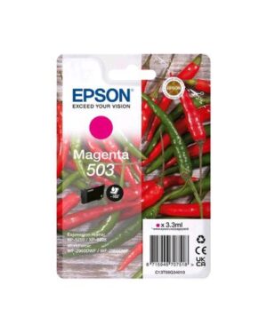 C13T09Q34010, EPSON 503 CARTUCCIA INK MAGENTA 3.3 ML PER EPL 5200; RIP Station 5200; WorkForce WF-2960, Epson
