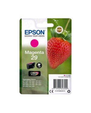 C13T29834010, EPSON 29 CARTUCCIA INCHIOSTRO MAGENTA 3.2 ML PER Expression Home XP-245, 247, 255, 257, 332, 342, 345, 352, 355, 435, 442, 445, 452, 455, Epson