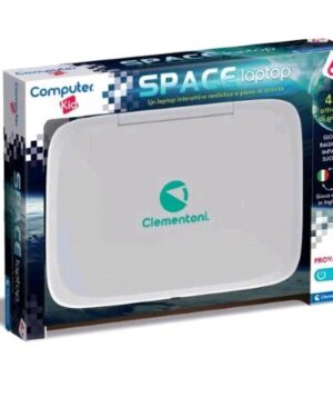 16426, CLEMENTONI COMPUTER KID SPACE LAPTOP EDUCATIVO PARLANTE 45 ATTIVITA' INTERATTIVE GIOCO ELETTRONICO PER IMPARARE LETTERE NUMER E PAROLE, Clementoni