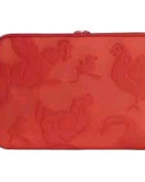 BFRLVMB15-GLN-O, TUCANO RILIEVO GALLINE CUSTODIA PER NOTEBOOK DA 14" E MACBOOK AIR 15" IN NEOPRENE CHIUSURA DOPPIA CERNIERA ARANCIONE, Tucano
